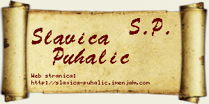 Slavica Puhalić vizit kartica